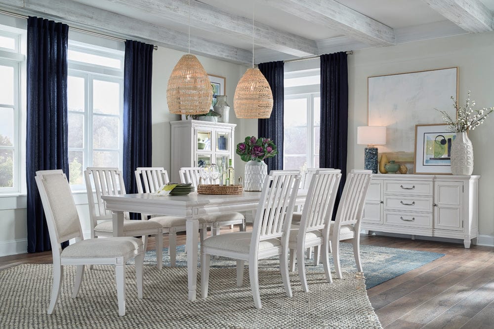 Henry & Mason  -  Havenwood Egg Shell White Upholstered Side Chair (Set of 2)  - AFA01343 view 8