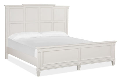 Henry & Mason  -  Havenwood Egg Shell White With Slight Rub Through California King Panel Bed  - AFA01344 view 1