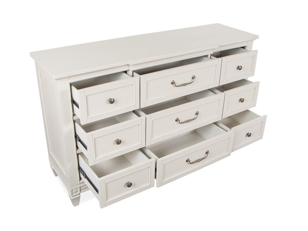 Henry & Mason  -  Havenwood Egg Shell White With Slight Rub Through Drawer Dresser  - AFA01352 view 5
