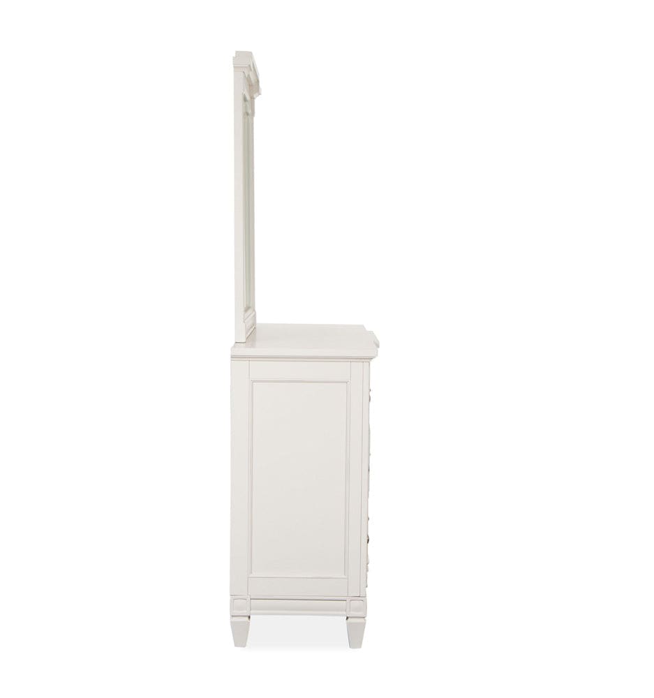 Henry & Mason  -  Havenwood Egg Shell White With Slight Rub Through Drawer Dresser With Landscape Mirror  - AFA01353 view 3