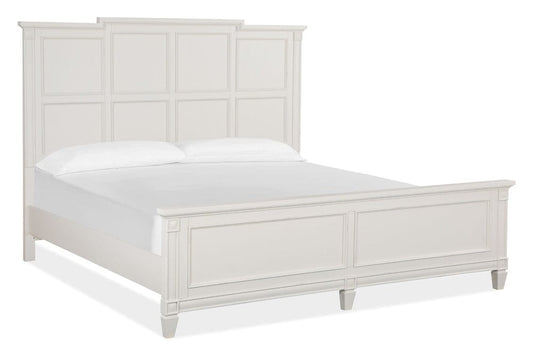 Henry & Mason  -  Havenwood Egg Shell White With Slight Rub Through King Panel Bed  - AFA01355 view 1