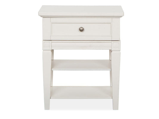 Henry & Mason  -  Havenwood Egg Shell White With Slight Rub Through Open Nightstand  - AFA01362 view 2