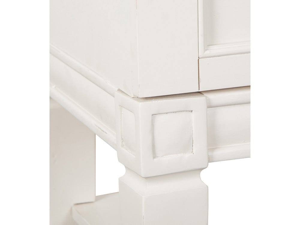 Henry & Mason  -  Havenwood Egg Shell White With Slight Rub Through Open Nightstand  - AFA01362 view 10