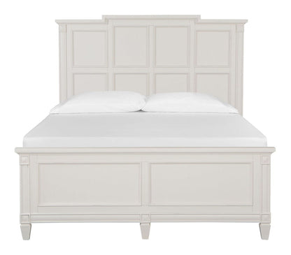 Henry & Mason  -  Havenwood Egg Shell White With Slight Rub Through Queen Panel Bed  - AFA01363 view 2