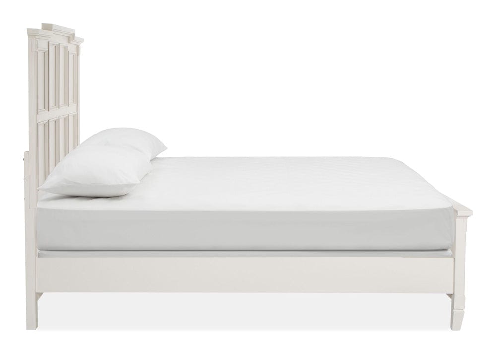 Henry & Mason  -  Havenwood Egg Shell White With Slight Rub Through Queen Panel Bed  - AFA01363 view 3