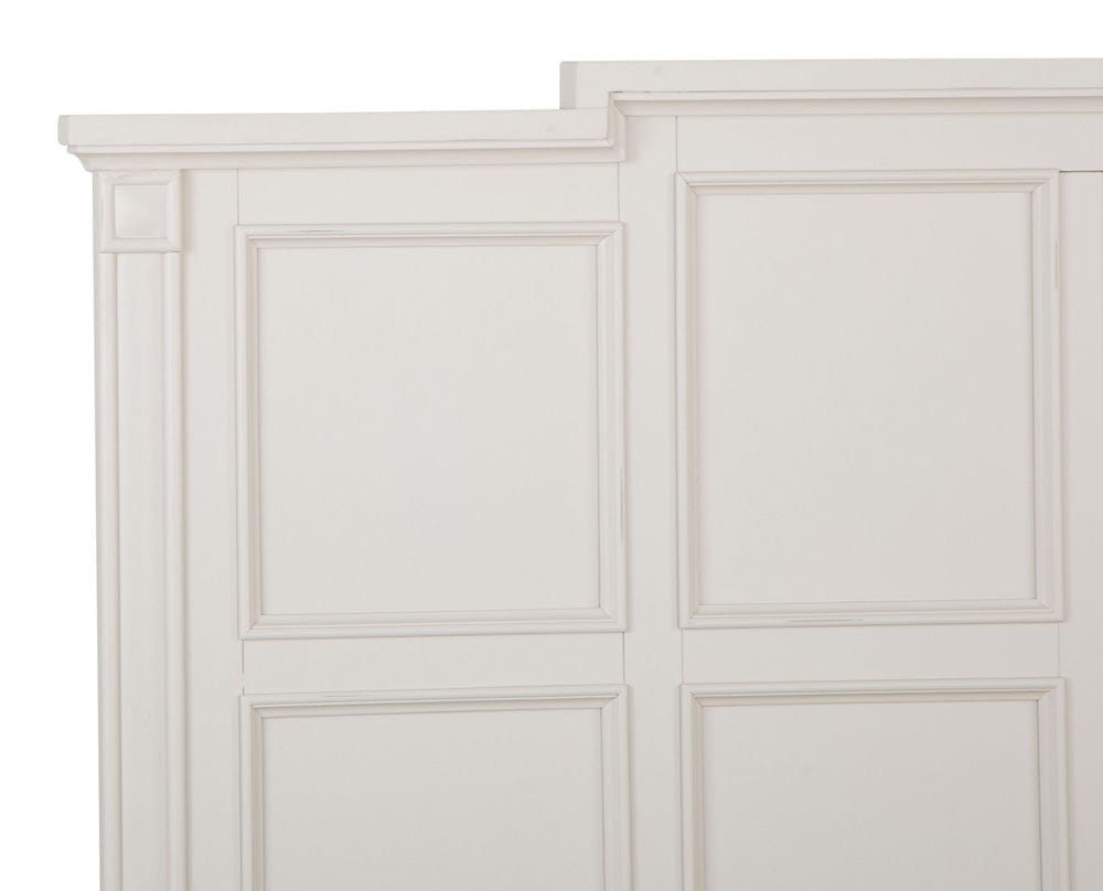 Henry & Mason  -  Havenwood Egg Shell White With Slight Rub Through Queen Panel Bed  - AFA01363 view 4