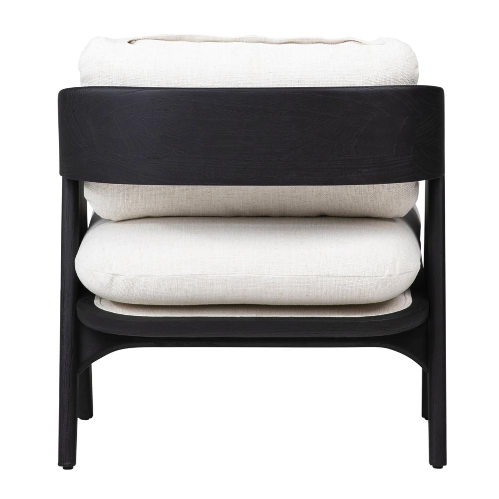 Henry & Mason - Hazelton Black Mindi Wood Occasional Chair With Off White Fabric - DV7119 veiw 4