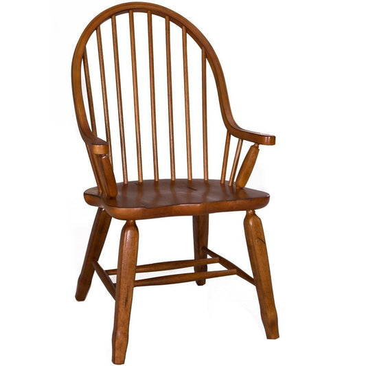 Henry & Mason - Heirlooms Bow Back Arm Chair in Rustic Oak & Black - AFA01619 view 1