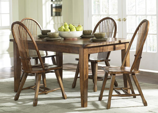 Henry & Mason - Heirlooms Rectangular Leg Table in Rustic Oak - AFA01634 view 1