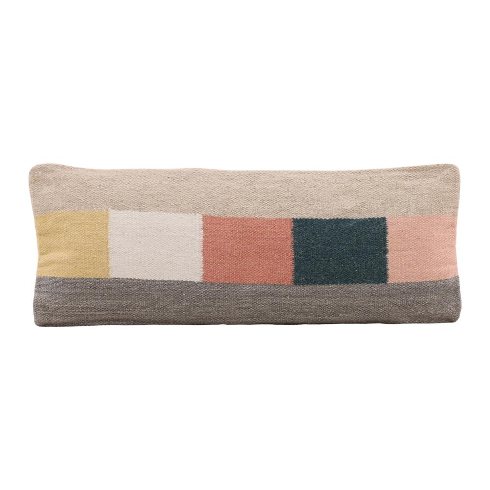 Henry & Mason - High Point 36in Handwoven Multicolor Wool and Cotton Accent Pillow - DV7330 veiw 1