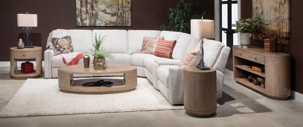Henry & Mason  -  Holtridge Chateau Brown Oval Cocktail Table With Casters  - AFA01259 view 6