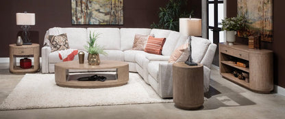 Henry & Mason  -  Holtridge Chateau Brown Oval Cocktail Table With Casters  - AFA01259 view 6