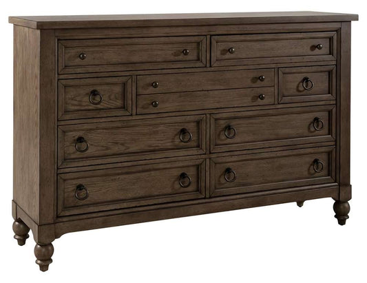 Henry & Mason - Homestead 9 Drawer Dresser in Dusty Taupe & Black - AFA03146 view 1
