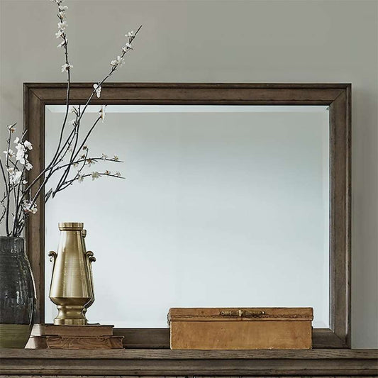 Henry & Mason - Homestead Landscape Mirror in Dusty Taupe & Black - AFA03152 view 1