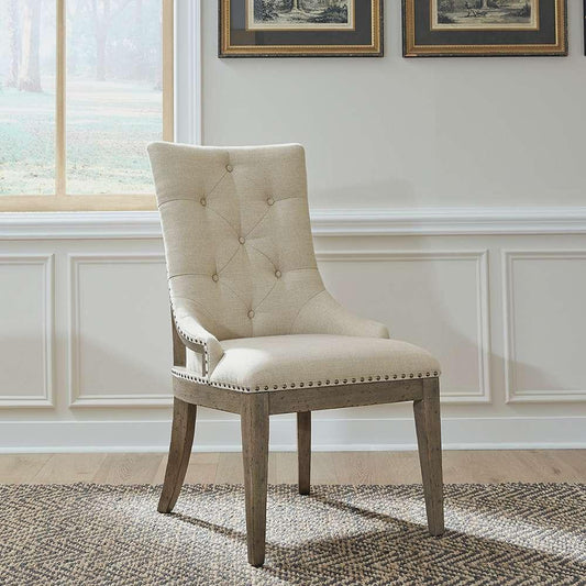 Henry & Mason - Homestead Uph Shelter Side Chair (RTA) (Set of 2) in Dusty Taupe & Black - AFA03195 view 1