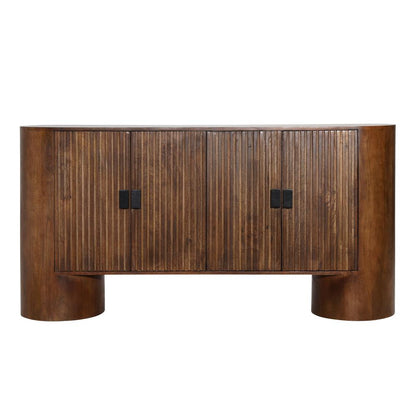 Henry & Mason - Houston 67in Medium Brown Mango Wood Sideboard with Black Metal Handles - DV7639 veiw 2