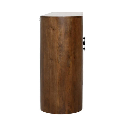 Henry & Mason - Houston 67in Medium Brown Mango Wood Sideboard with Black Metal Handles - DV7639 veiw 3