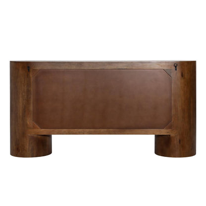 Henry & Mason - Houston 67in Medium Brown Mango Wood Sideboard with Black Metal Handles - DV7639 veiw 4