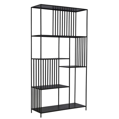 Henry & Mason - Ingles Iron Slatted Bookcase in Black Gunmetal - DV7010 veiw 1