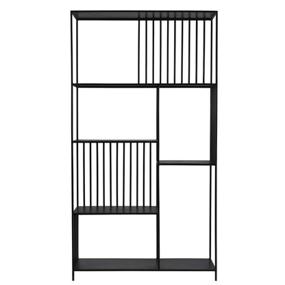 Henry & Mason - Ingles Iron Slatted Bookcase in Black Gunmetal - DV7010 veiw 2