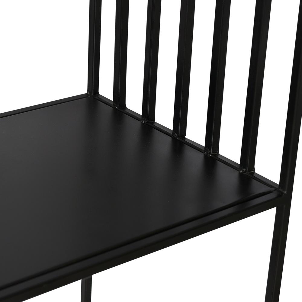 Henry & Mason - Ingles Iron Slatted Bookcase in Black Gunmetal - DV7010 veiw 3