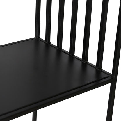 Henry & Mason - Ingles Iron Slatted Bookcase in Black Gunmetal - DV7010 veiw 3