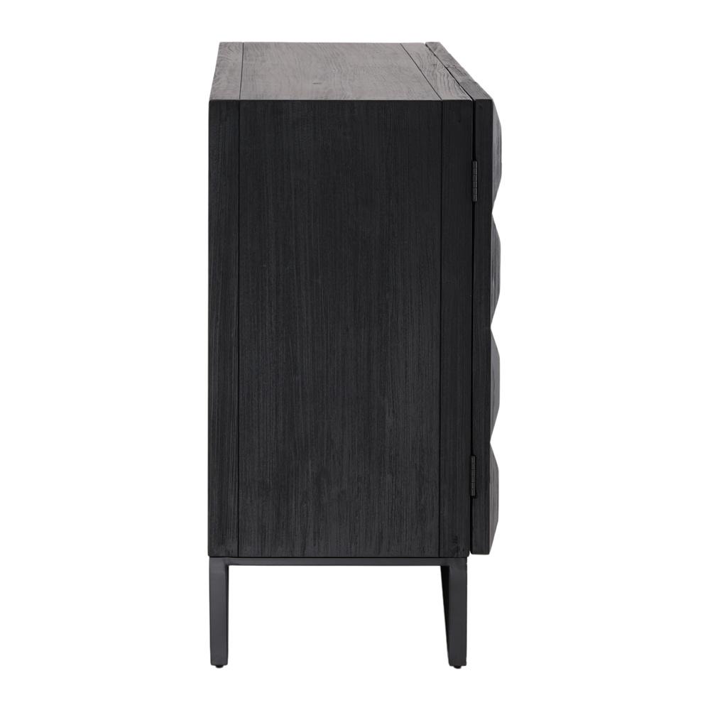 Henry & Mason - Inigo 84in Antique Black Pine Wood Sideboard with Iron Base - DV7846 veiw 3