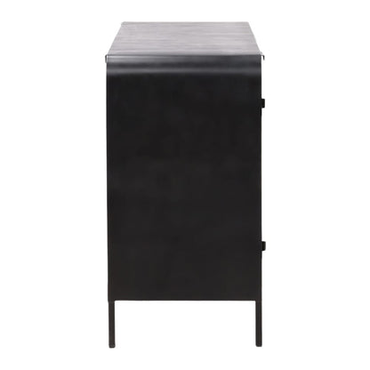 Henry & Mason - Inpeoma 78.5in Black Iron and Glass Sideboard - DV7497 veiw 3