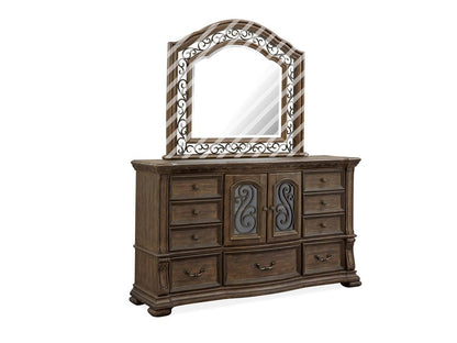 Henry & Mason  -  Ironcrest Willadeene Brown Drawer Dresser  - AFA00933 view 2