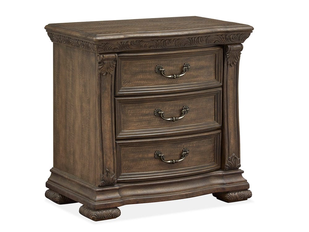 Henry & Mason  -  Ironcrest Willadeene Brown Drawer Nightstand  - AFA00935 view 1