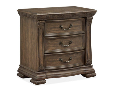 Henry & Mason  -  Ironcrest Willadeene Brown Drawer Nightstand  - AFA00935 view 1