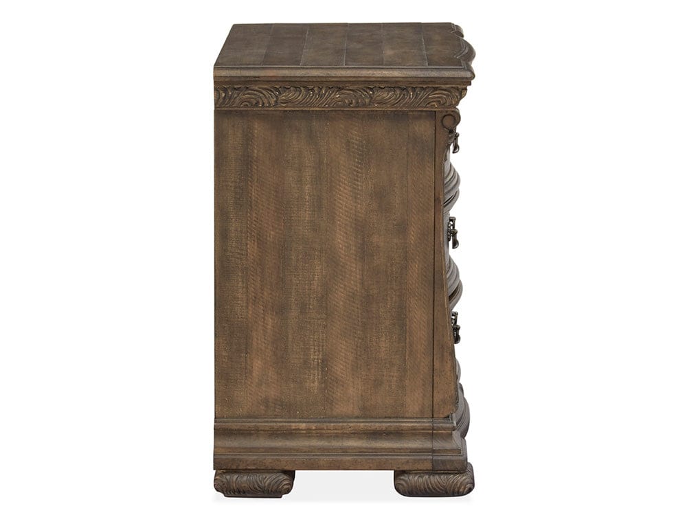 Henry & Mason  -  Ironcrest Willadeene Brown Drawer Nightstand  - AFA00935 view 3