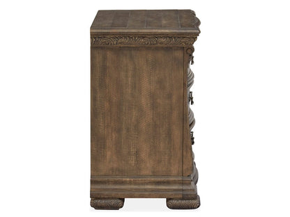 Henry & Mason  -  Ironcrest Willadeene Brown Drawer Nightstand  - AFA00935 view 3
