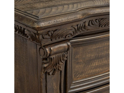 Henry & Mason  -  Ironcrest Willadeene Brown Drawer Nightstand  - AFA00935 view 8