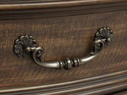 Henry & Mason  -  Ironcrest Willadeene Brown Drawer Nightstand  - AFA00935 view 9
