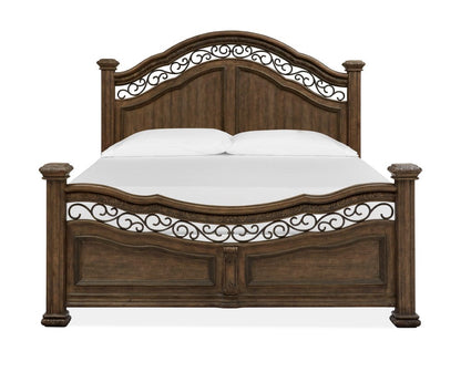 Henry & Mason  -  Ironcrest Willadeene Brown King Panel Bed  - AFA00936 view 2