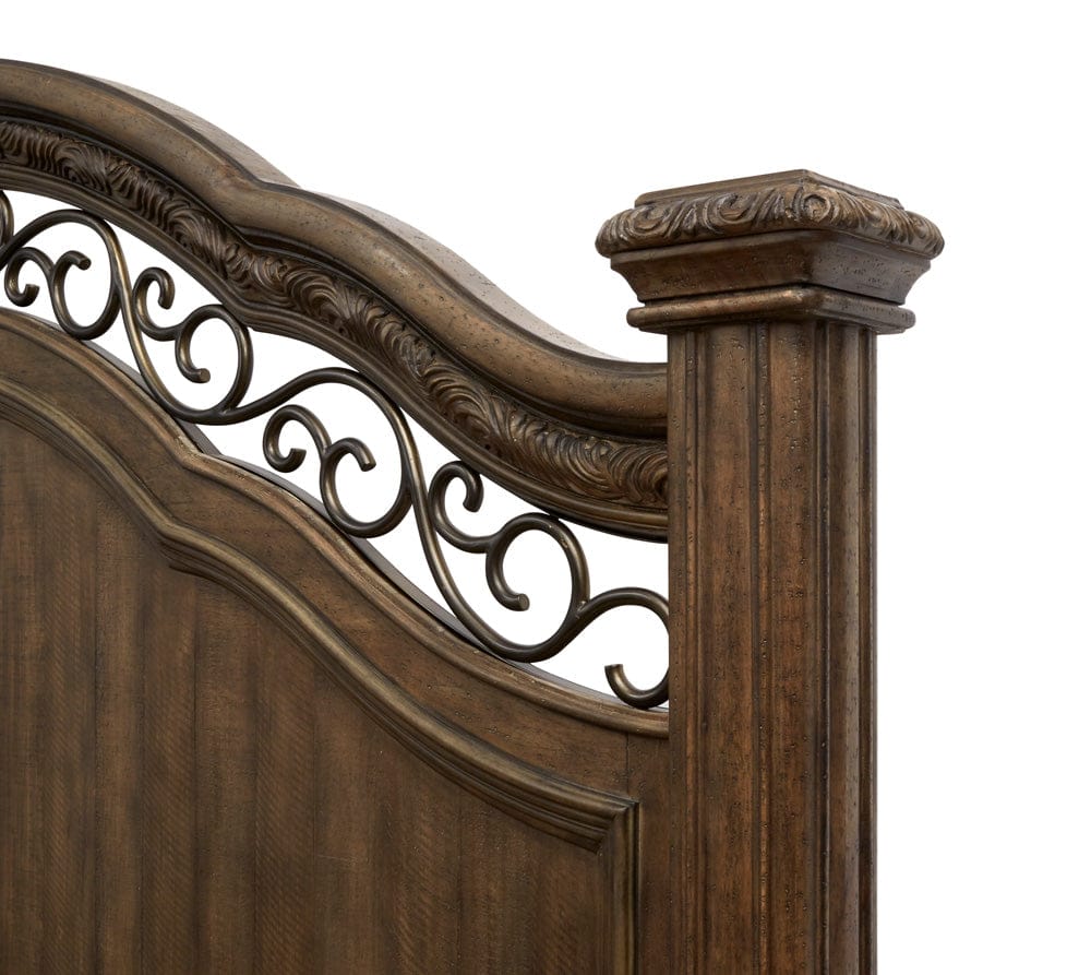 Henry & Mason  -  Ironcrest Willadeene Brown Queen Panel Bed  - AFA00939 view 4