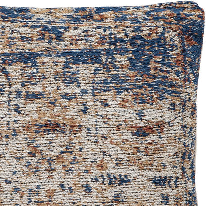 Henry & Mason - Jackie 20in Blue and Beige Cotton Throw Pillow - DV7562 veiw 3