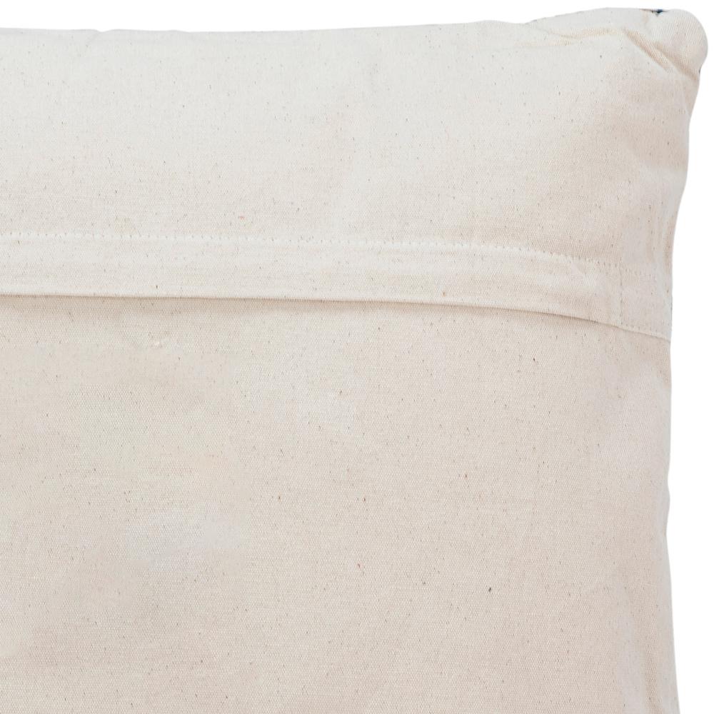 Henry & Mason - Jackie 20in Blue and Beige Cotton Throw Pillow - DV7562 veiw 4
