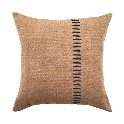 Henry & Mason - Jinda 20in Taupe Wool Throw Pillow with Black Accents - DV7505 veiw 1