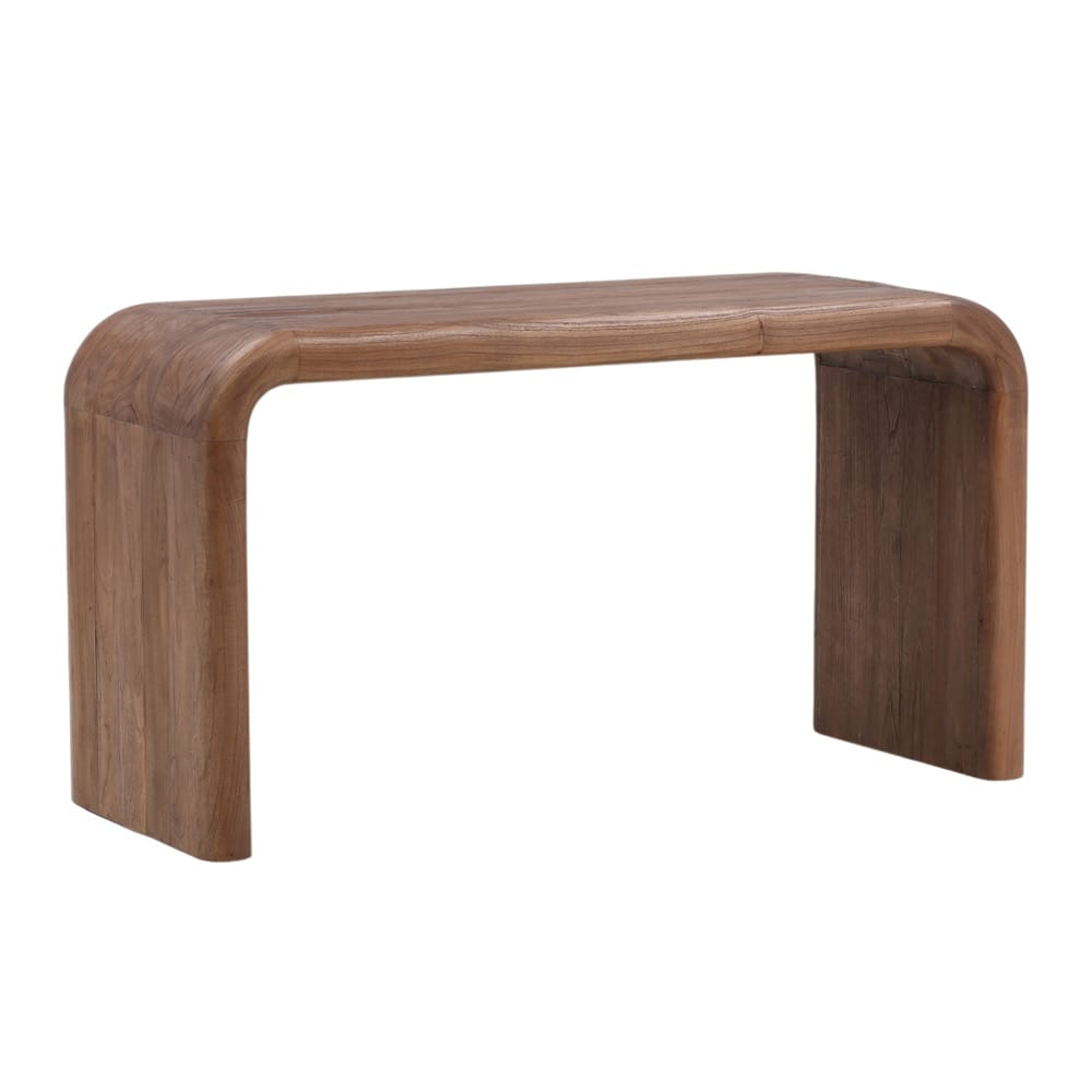 Henry & Mason - Joaquin Mindi Wood Desk in Medium Brown - DV7551 veiw 1
