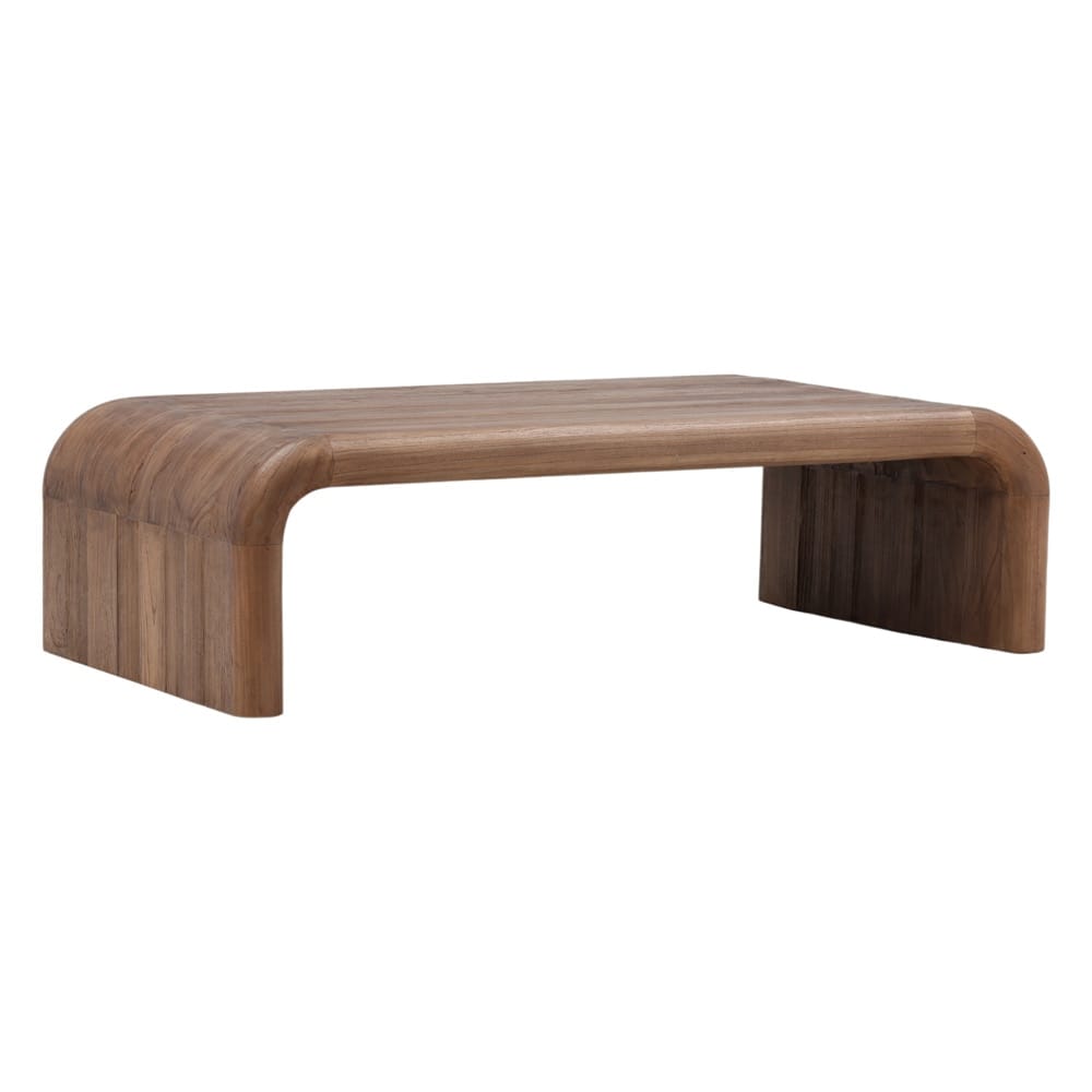 Henry & Mason - Joaquin Mindi Wood (White Cedar) Coffee Table Brown - DV7553 veiw 1