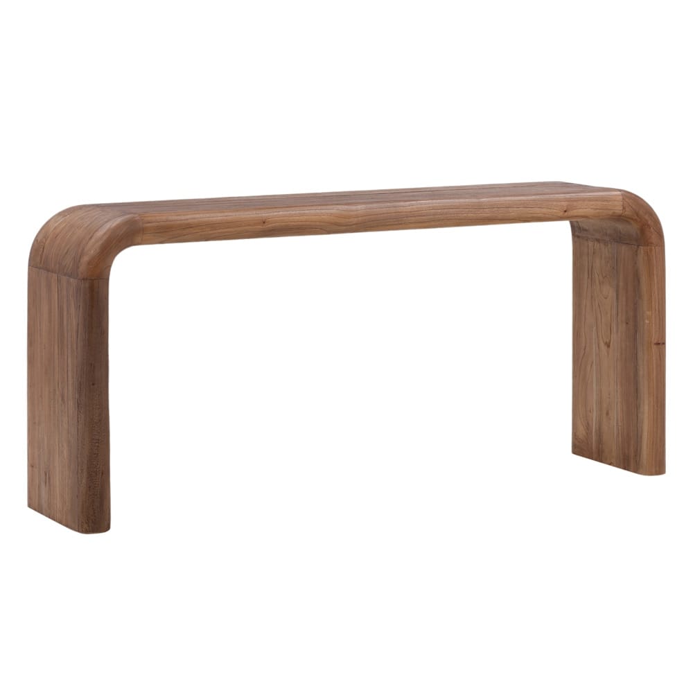Henry & Mason - Joaquin Mindi Wood (White Cedar) Console Table in Brown - DV7552 veiw 1