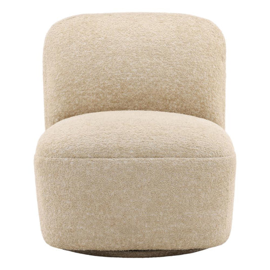 Henry & Mason - Jorba Hardwood Swivel Chair in Sand - DV7403 veiw 2