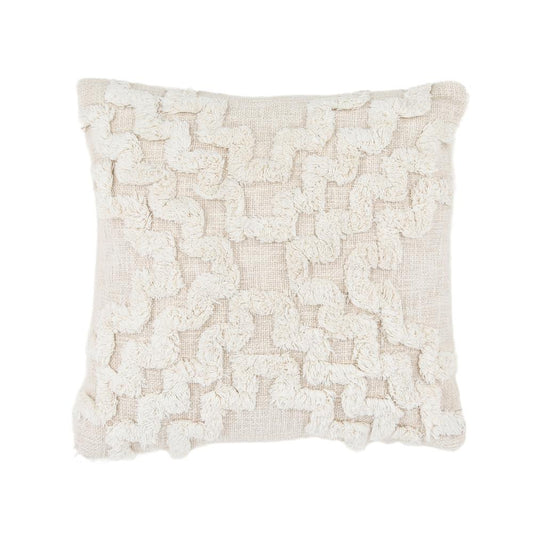 Henry & Mason - Jovani 20in Handwoven Natural Cotton Pillow - DV7576 veiw 1