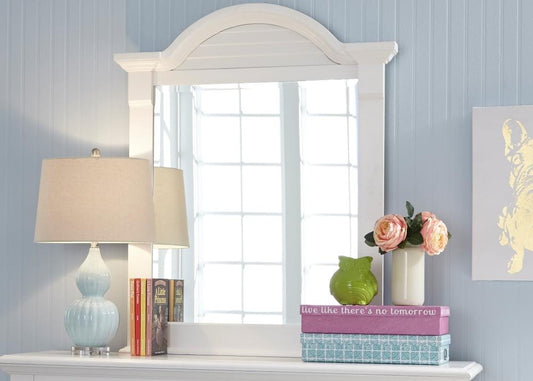 Henry & Mason - Junior Villa Small Mirror in Oyster White - AFA03106 view 1