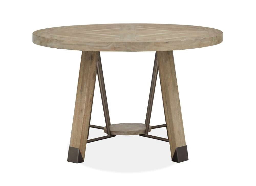 Henry & Mason - Juniper Hill 48" Round Dining Table in Cerused Khaki - AFA00015 view 2