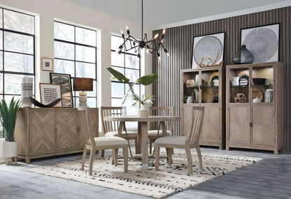 Henry & Mason - Juniper Hill 48" Round Dining Table in Cerused Khaki - AFA00015 view 4