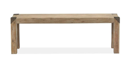 Henry & Mason - Juniper Hill Bench in Cerused Khaki - AFA00016 view 2