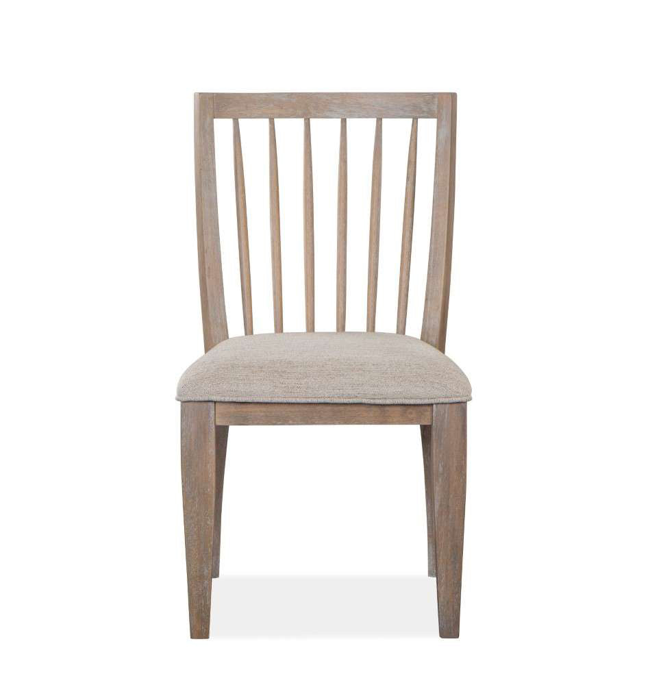Henry & Mason - Juniper Hill Dining Side Chair with Upholstered Seat in Cerused Khaki (Set of 2) - AFA00018 view 2